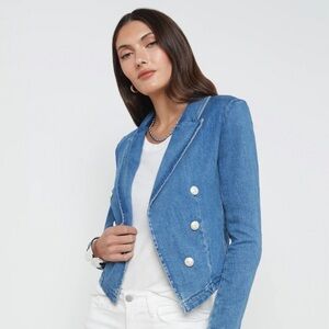 L’Agence Wayne Denim Blazer